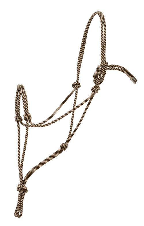 Weaver Silvertip No. 95 Rope Halter - Black/Tan