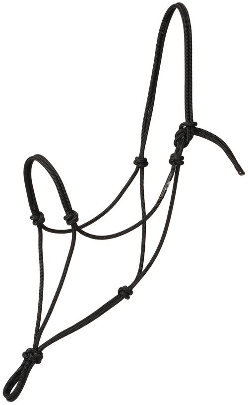 Weaver Silvertip Big Sky Rope Halter - Black