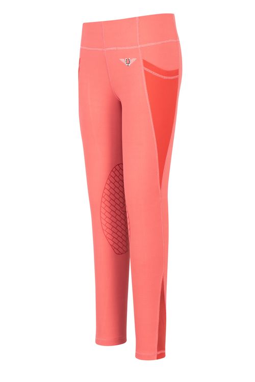 BARGAIN BARN: TuffRider Kids' Minerva EquiCool Tights - Medium - Holly Berry