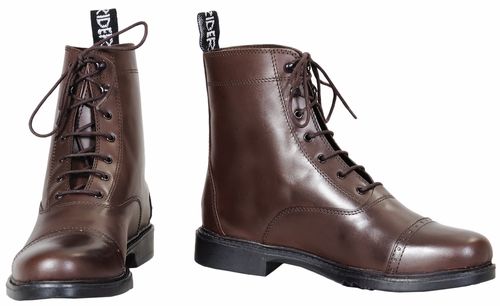 BARGAIN BARN: TuffRider Women's Baroque Lace Up Paddock Boots - 10.5 - Mocha
