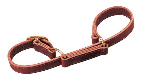 Weaver 1" Leather Hobbles - Burgundy/Brass