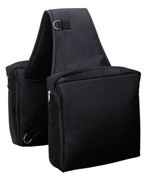 Weaver Heavy Duty Nylon Saddle Bag - Black