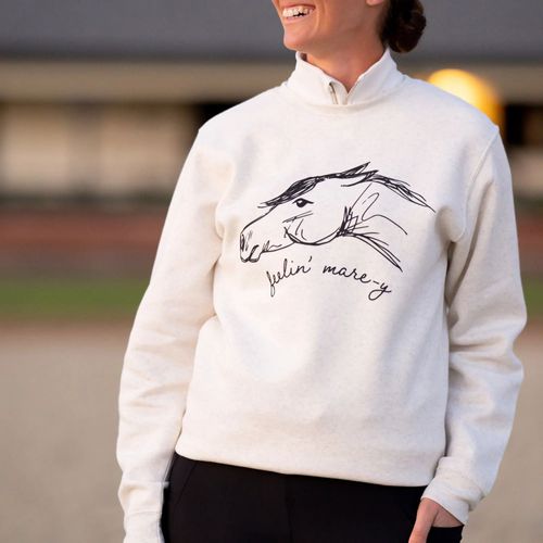 OPENBOX: Dapplebay Women's Feelin' Mare-y Sweatshirt - Small - Natural