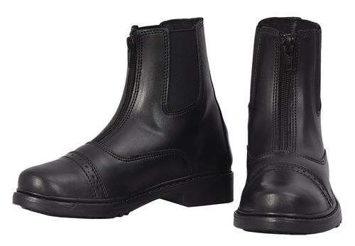 BARGAIN BARN: TuffRider Kids' Starter Front Zip Paddock Boots - 9 - Black