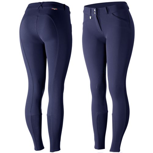 OPENBOX: Horze Women's Grand Prix Knee Patch Breeches - EU 40/US 28 - Patriots Blue