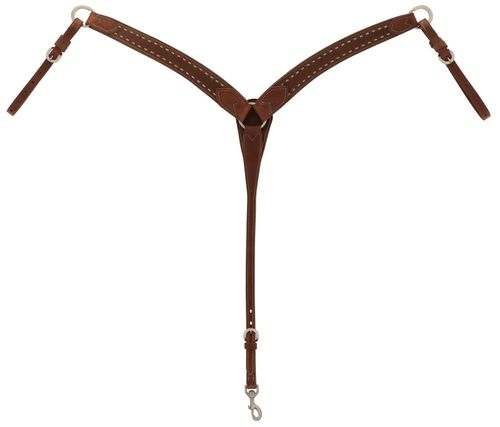 Weaver Buckstitch Dusk Contoured Breast Collar - Russet