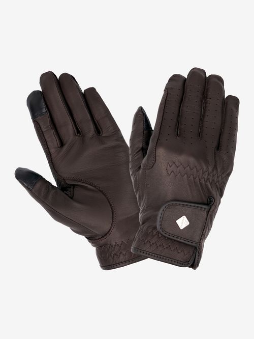 LeMieux Classic Leather Riding Gloves - Brown