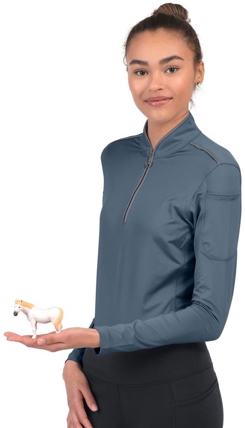 OPENBOX: Chestnut Bay Women's Performance Rider SkyCool Long Sleeve Shirt - Medium - Mirage