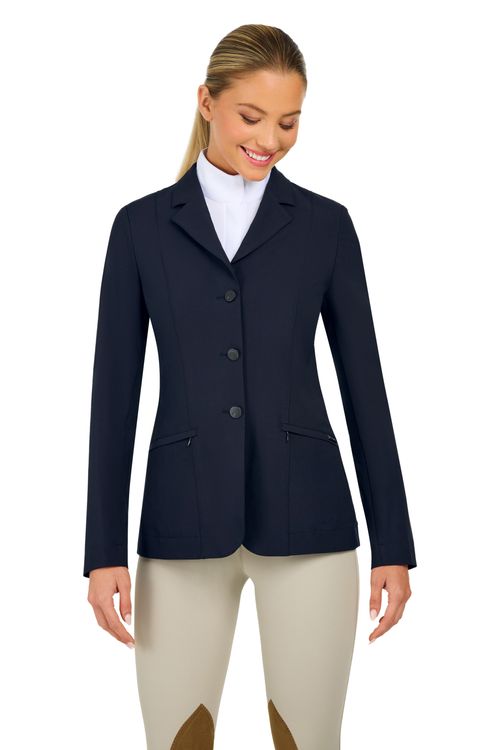 OVERSTOCK: RJ Classics Women's Sloane Show Coat - 10 Short - Navy