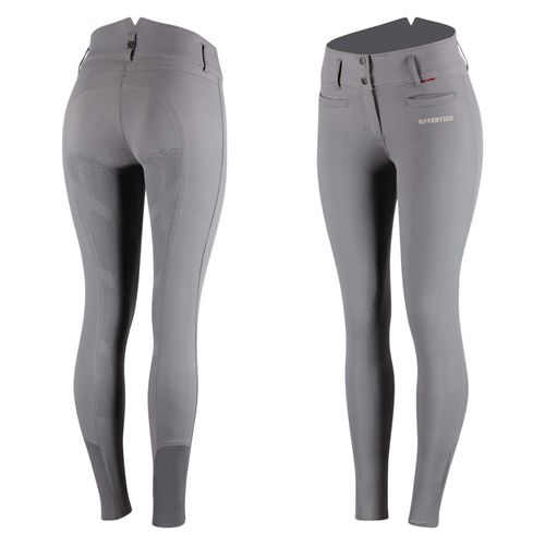 OPENBOX: B Vertigo Women's Tiffany Full Seat Breeches - EU 38/US 26 - Storm Front Grey