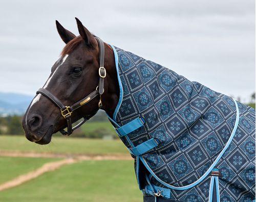 Weatherbeeta Comfitec Heritage Turnout Neck Cover 220G - Paisley Print