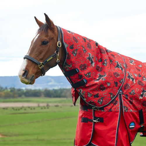 Weatherbeeta Comfitec Legend Turnout Neck Cover 220G - Rodeo Print