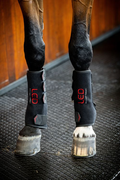 Horseware LED Red Light Therapy Leg Wraps Pair - Black/Black