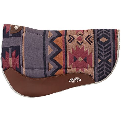 Weaver All Purpose Contoured Barrel Saddle Pad - Canyon Sunset/Crown Blue