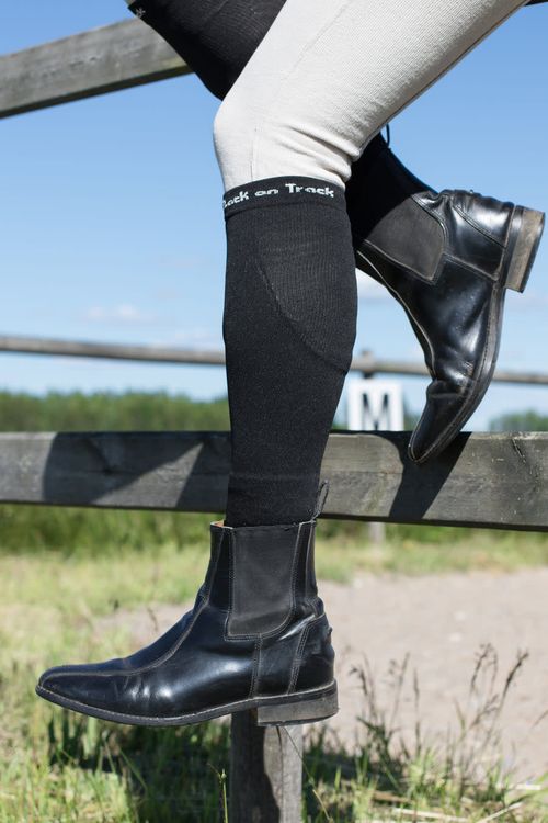 OVERSTOCK: Back on Track Therapy Socks - Small - Black
