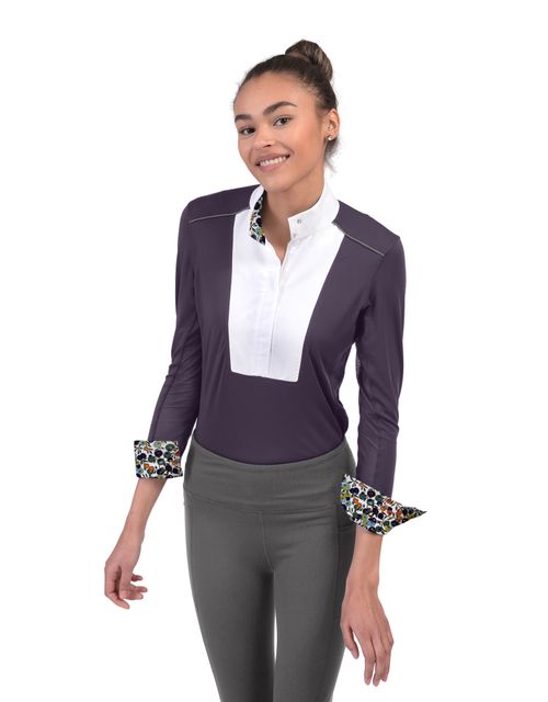 BARGAIN BARN: Chestnut Bay Women's SkyCool Liberty Long Sleeve Show Shirt - Medium - Nightshade