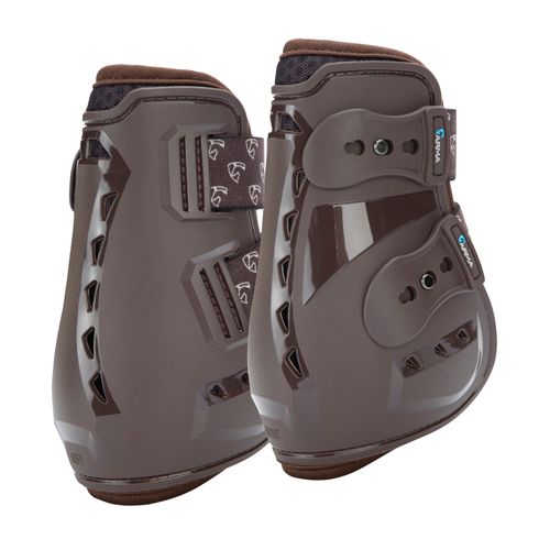 BARGAIN BARN: Shires ARMA Carbon Fetlock Boots - Cob - Brown