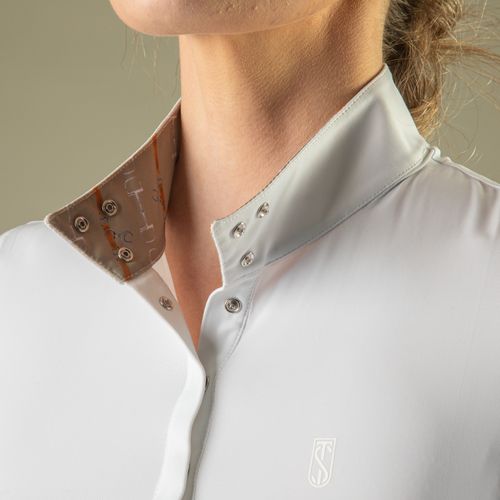 Tredstep Women's Monaco Short Sleeve Show Shirt - White/Olive