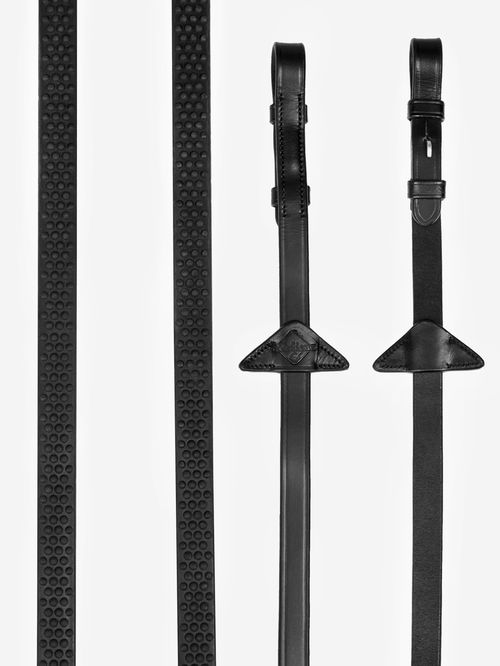 LeMieux Soft Rubber Reins - Black