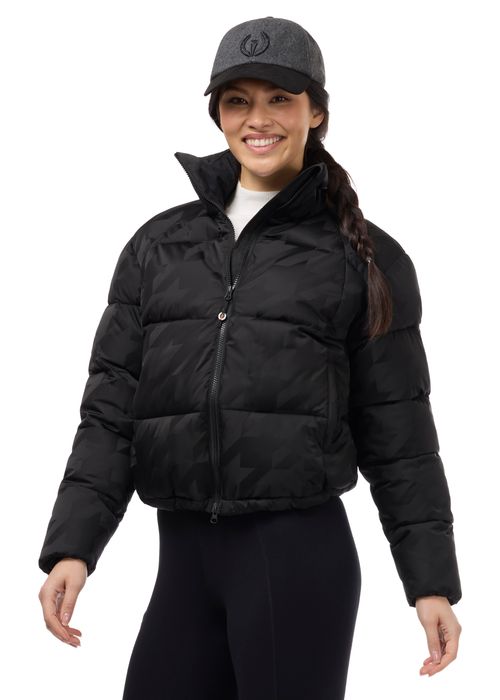 Kerrits Women's Skyline Houndstooth Puffer Jacket - Black