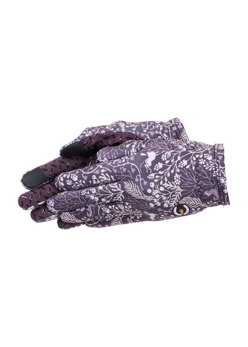 Kerrits Kids' Thermo Tech Printed Gloves - Elderberry Fantasy Fillies