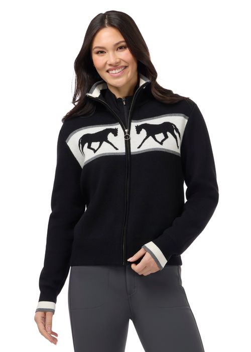 Kerrits Women's Reflections Full Zip Sweater - Black