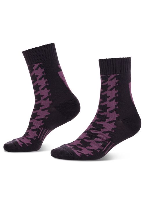 Kerrits Houndstooth Wool Paddock Socks - Elderberry