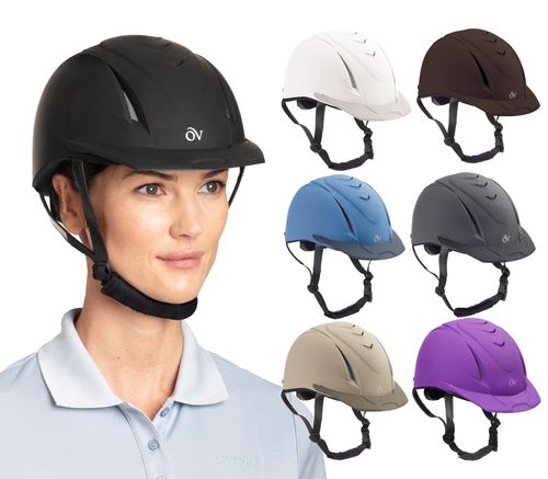 OVERSTOCK: Ovation Deluxe Schooler Helmet - Small/Medium - Black/Black Vents