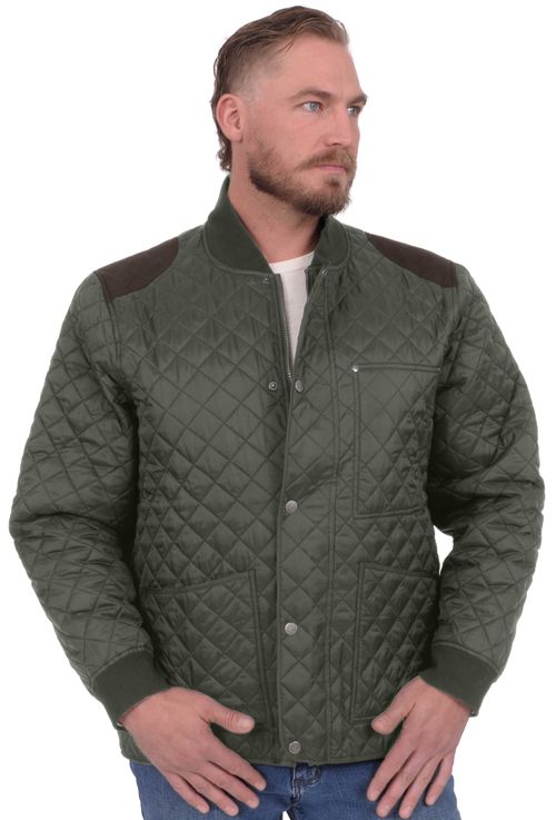 BARGAIN BARN: Chestnut Bay Men's Heritage Quilted Barn Jacket - Large - Olive Night