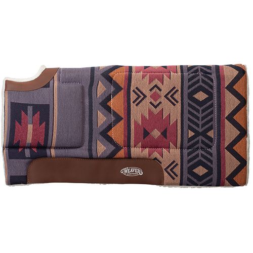 OPENBOX: Weaver All Purpose Built-Up Cut Back Saddle Pad - 32in x 32in - Canyon Sunset/Crown Blue