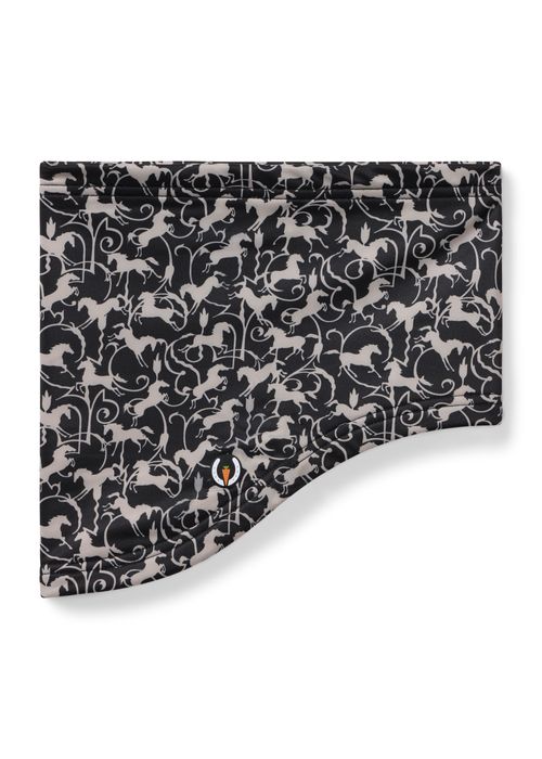Kerrits Traverse Fleece Neck Warmer - Black Wrought Iron Horses