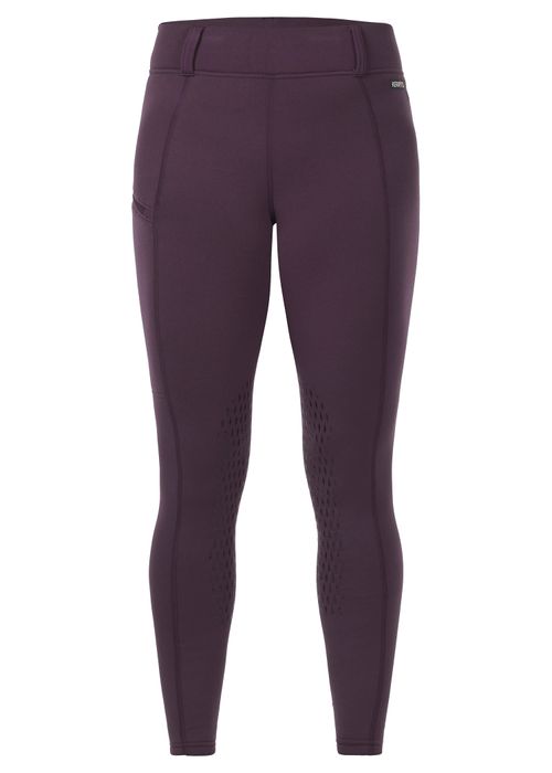Kerrits Women's Power Stretch Knee Patch Pocket Tights - Elderberry