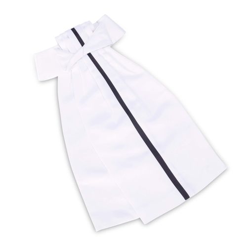 Shires Aubrion Hampton Ready Tied Stock - White/Black