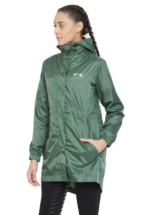 OPENBOX: Equine Couture Women's Element Rain Jacket - Small - Cilantro