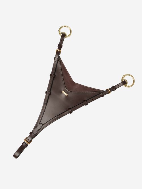 LeMieux Bib Martingale Attachment - Havana/Brass