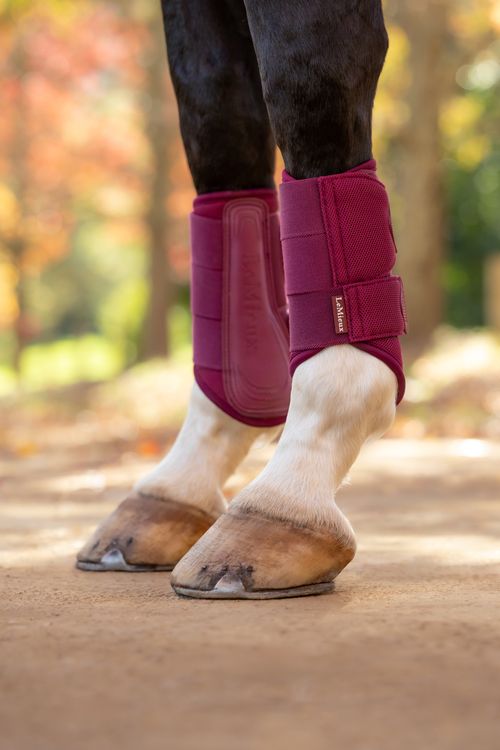 LeMieux Arika Mesh Brushing Boots - Blackberry