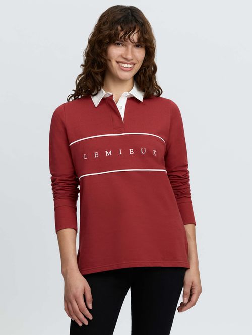 LeMieux Women's Rochelle Rugby Shirt - Russet