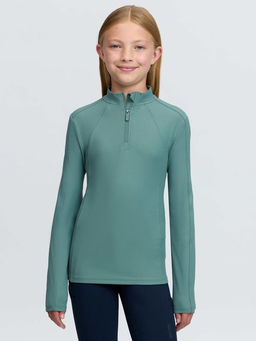 LeMieux Kids' Young Rider Raye Ribbed Base Layer - Aloe