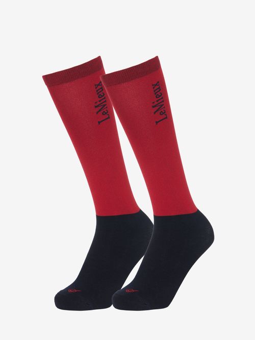LeMieux Competition Socks 2 Pack - Chilli