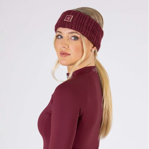 Shires Aubrion Equestrian Knit Headband - Port