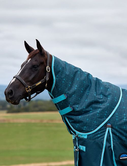 Weatherbeeta Comfitec Limited Edition Turnout Neck Cover 220g - Geometric Bit Print