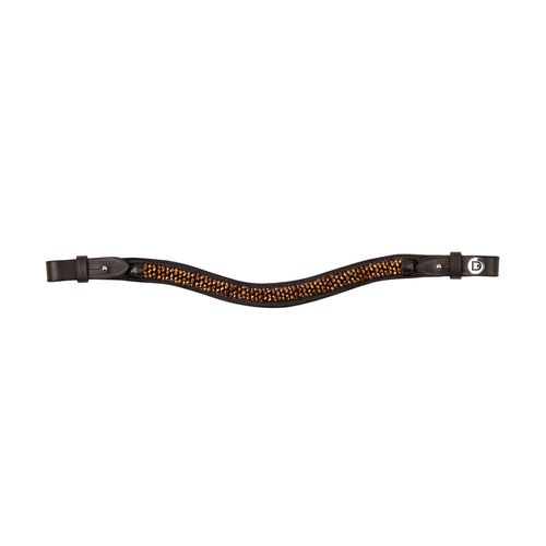 Dublin Rock Crystal Browband - Brown
