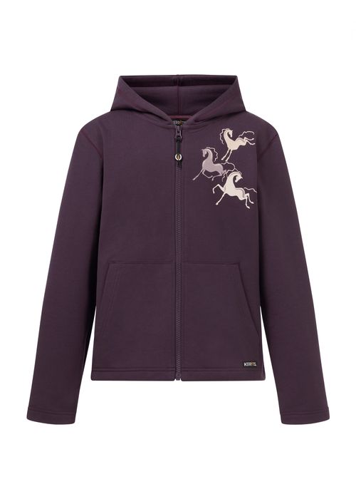 BARGAIN BARN: Kerrits Kids' Zip And Whinny Hoodie - Large - Elderberry