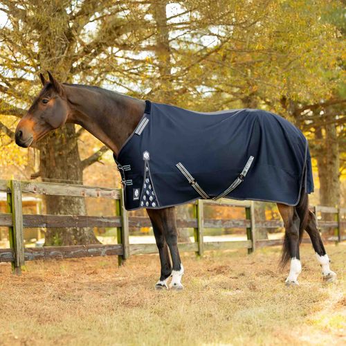 Equinavia Arktis Regular Neck Turnout Sheet - Navy