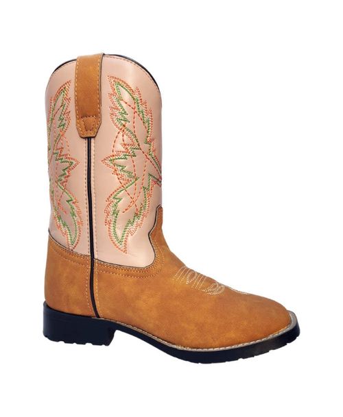 TuffRider Kids' Everglades Square Toe Western Boots - Tan