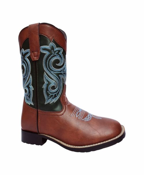 TuffRider Kids' Youth Assateague Island Rounded Toe Western Boots - Brown