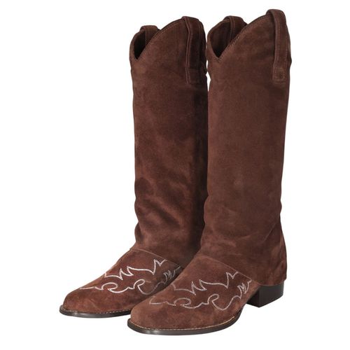 TuffRider Women's Laureate Luxe Western Suede Boots - Brown