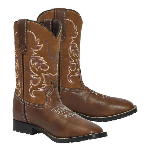 TuffRider Kids' Kings Canyon Rounded Toe Western Boots - Brown