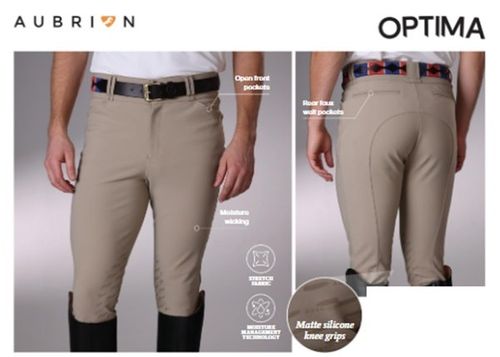 OPENBOX: Shires Aubrion Men's Optima MX-KG Breeches - 28 - Beige