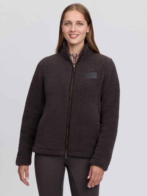 LeMieux Women's Heritage Borg Zip Through Jacket - Cocoa